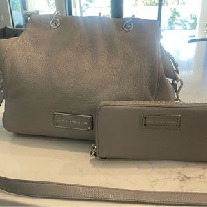 Marc Jacob's Purse Tote Bag and Matching Wallet